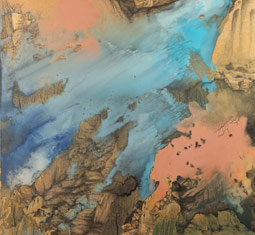 Colorful abstract art painting